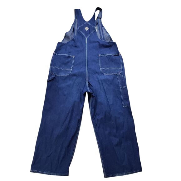 Vintage Big Mac Workwear Denim Bib Overalls Mens 45 Coveralls Jeans - Picture 8 of 13
